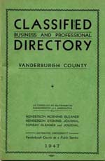 1947 Vanderburgh County Indiana Business Directory